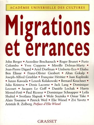 cover image of Migrations et errances